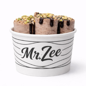 Nutella Pista Badam Ice Rolls